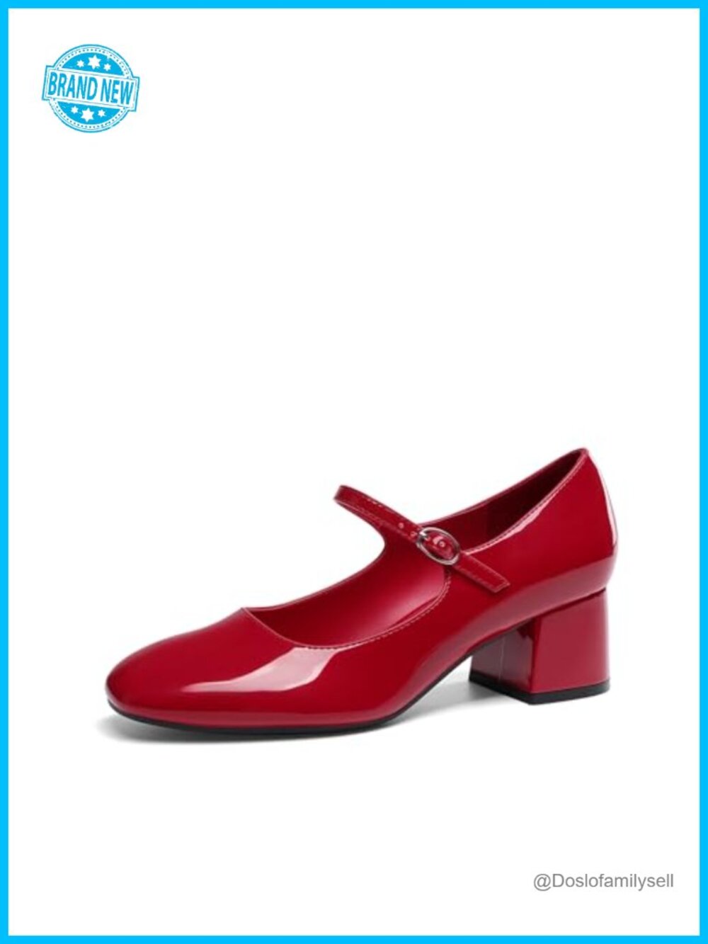 DREAM PAIRS Women's Mary Jane Low Chunky Block Heel Pumps Dress Shoes